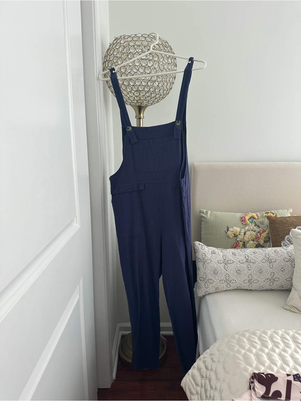 Navy Blue Women's Overalls Jumpsuit